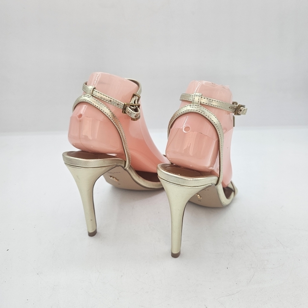 Kurt Geiger London Brixton Ankle Strap Stiletto Sandal Gold Women’s 8.5 (EU 39) - Picture 5 of 11